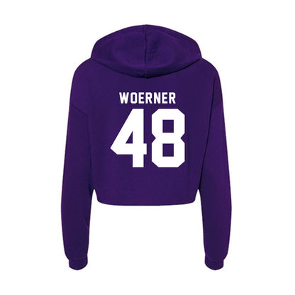 Tarleton State - NCAA Football : Reese Woerner - Women's Crop Fleece Hoodie-1