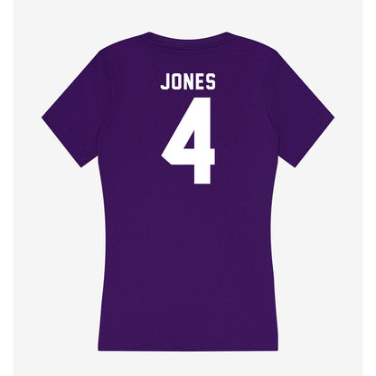 Tarleton State - NCAA Women's Basketball : Kyriana Jones - Women's V-Neck T-Shirt-1