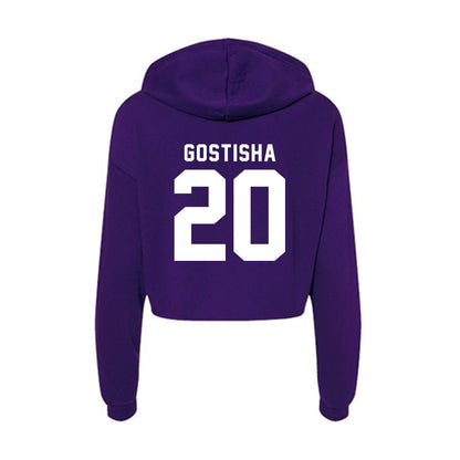 Tarleton State - NCAA Baseball : Braden Gostisha - Women's Crop Fleece Hoodie-1