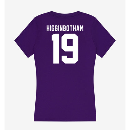 Tarleton State - NCAA Softball : Alyson Higginbotham - Women's V-Neck T-Shirt-1