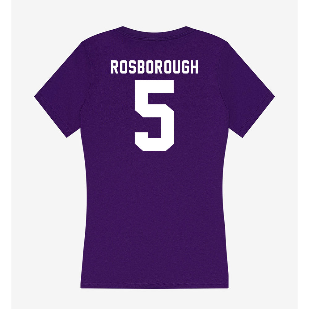 Tarleton State - NCAA Women's Basketball : Arieona Rosborough - Women's V-Neck T-Shirt-1