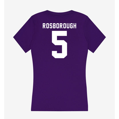 Tarleton State - NCAA Women's Basketball : Arieona Rosborough - Women's V-Neck T-Shirt-1