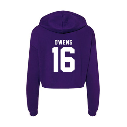 Tarleton State - NCAA Football : AJ Owens - Women's Crop Fleece Hoodie-1