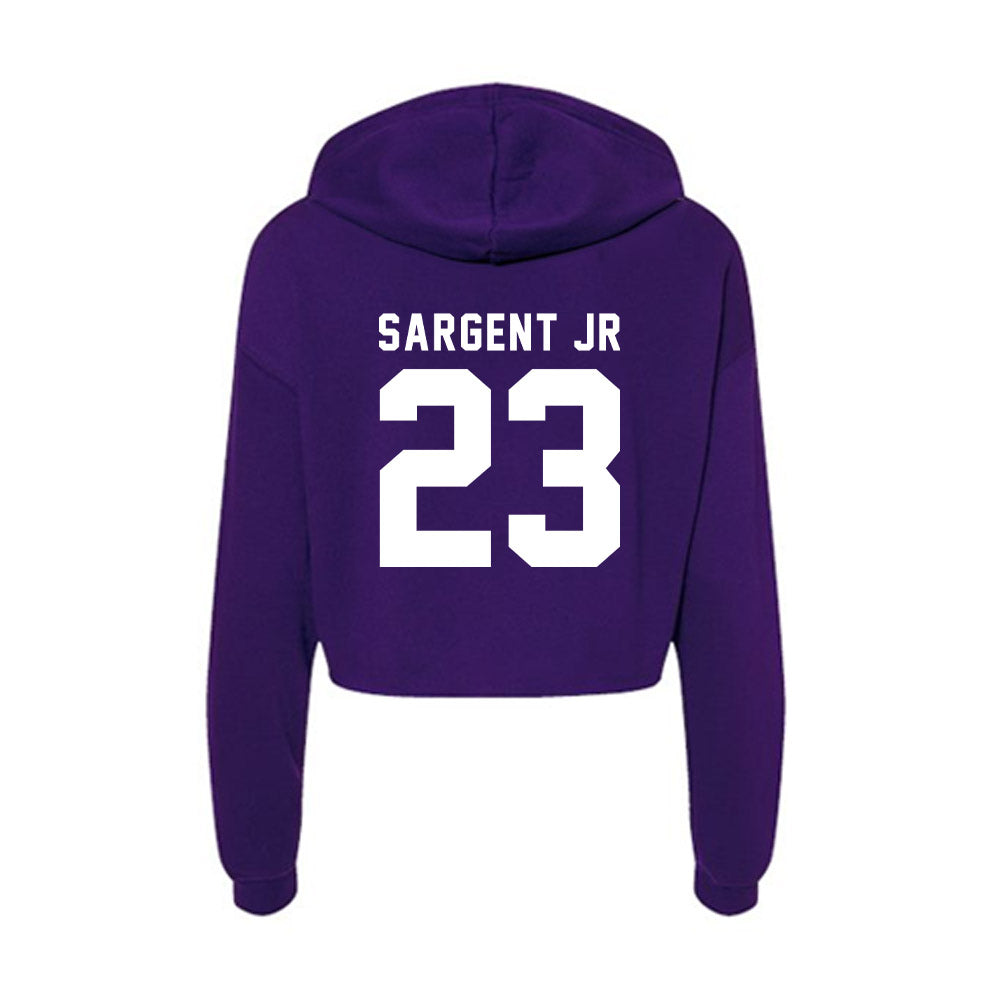 Tarleton State - NCAA Football : Adrian Sargent Jr - Women's Crop Fleece Hoodie-1