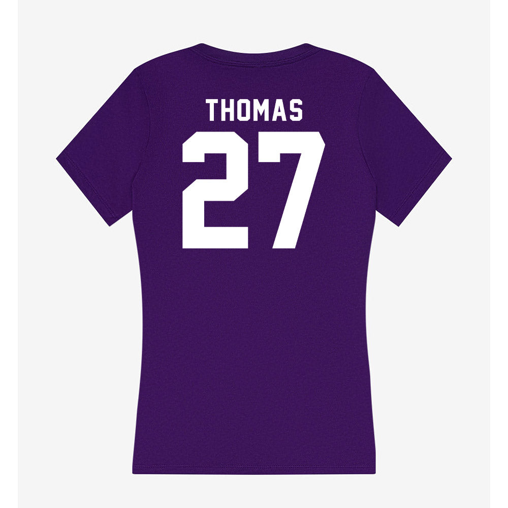 Tarleton State - NCAA Football : Andre Thomas - Women's V-Neck T-Shirt-1