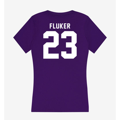Tarleton State - NCAA Women's Basketball : Alani Fluker - Women's V-Neck T-Shirt-1