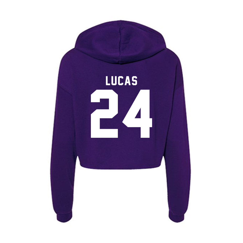 Tarleton State - NCAA Baseball : Aden Lucas - Women's Crop Fleece Hoodie-1