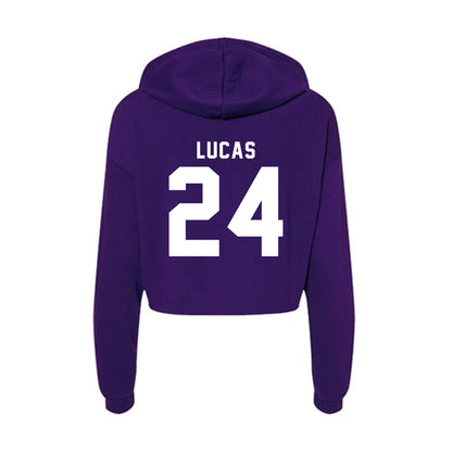 Tarleton State - NCAA Baseball : Aden Lucas - Women's Crop Fleece Hoodie-1
