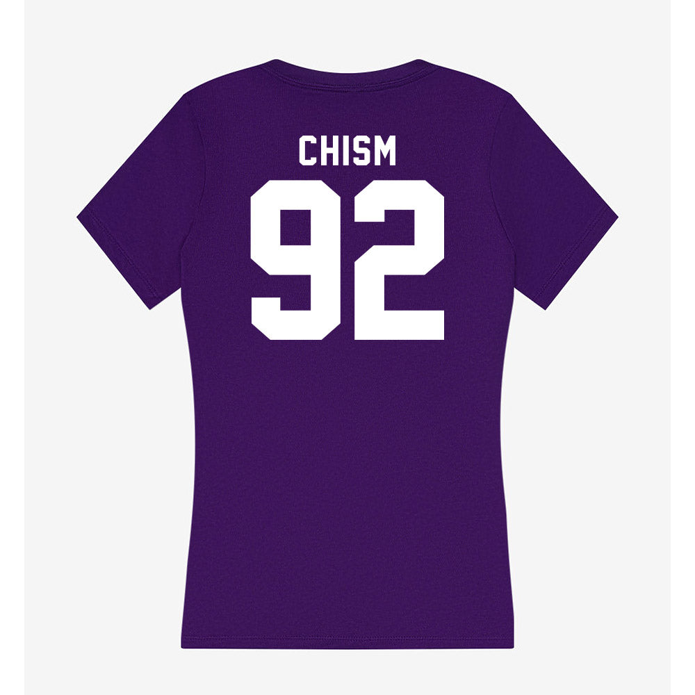 Tarleton State - NCAA Football : Tramaine Chism - Women's V-Neck T-Shirt-1