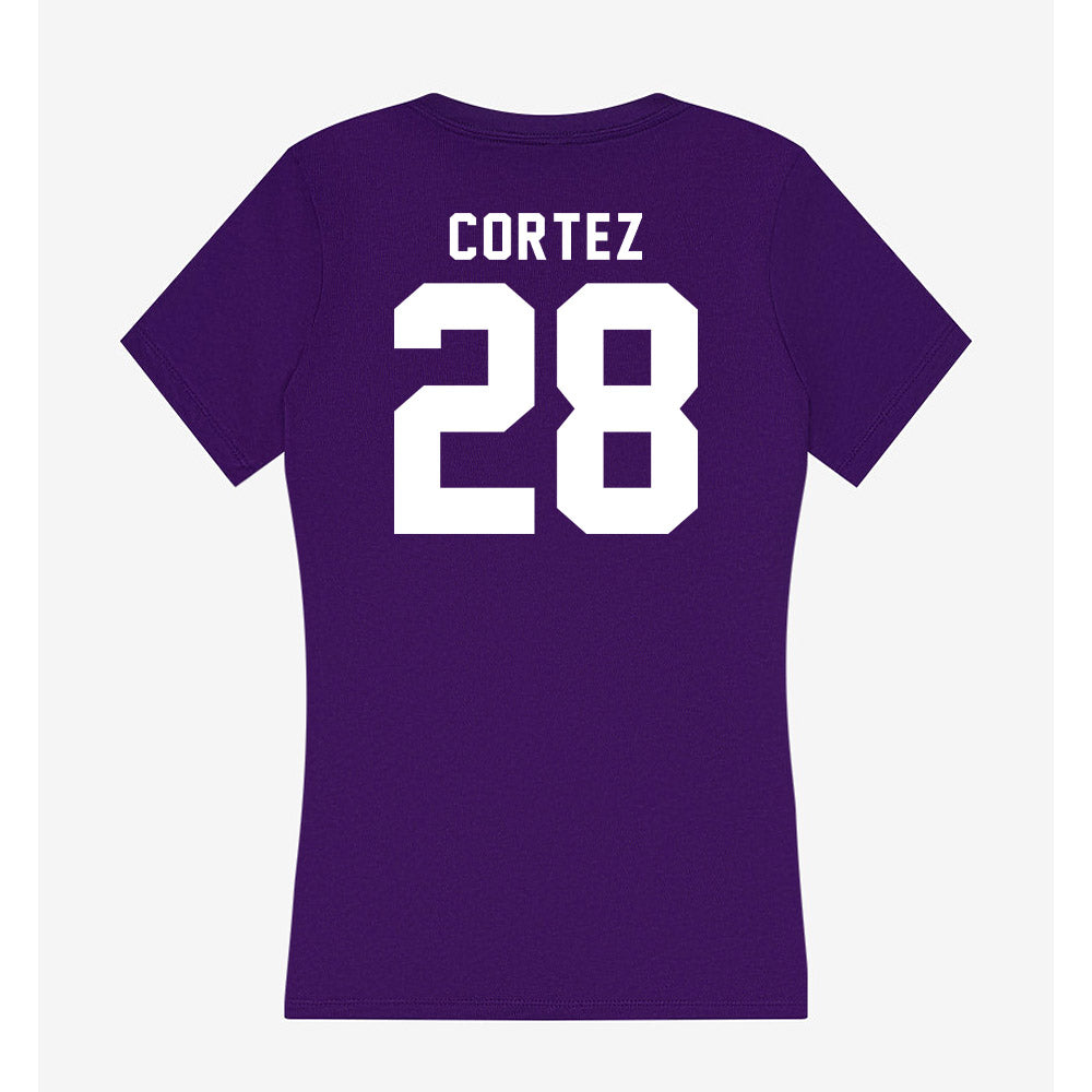 Tarleton State - NCAA Women's Soccer : Sam Cortez - Women's V-Neck T-Shirt-1