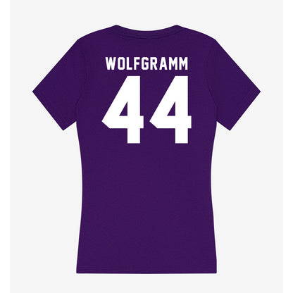 Tarleton State - NCAA Football : Vililami Wolfgramm - Women's V-Neck T-Shirt-1