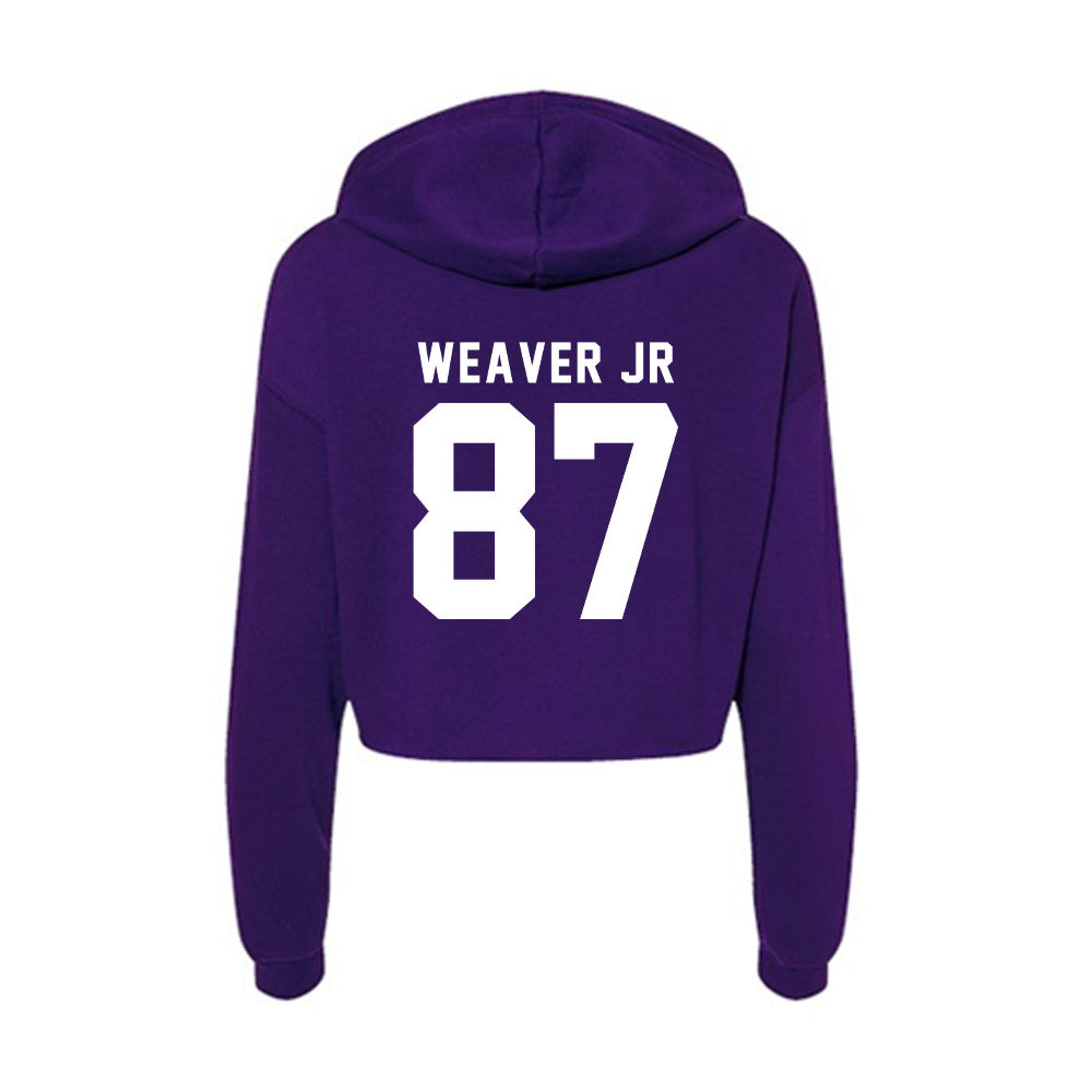 Tarleton State - NCAA Football : Rodrick Weaver Jr - Women's Crop Fleece Hoodie-1