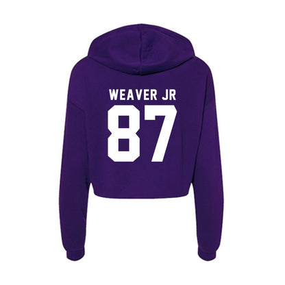 Tarleton State - NCAA Football : Rodrick Weaver Jr - Women's Crop Fleece Hoodie-1