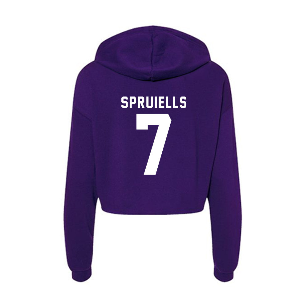 Tarleton State - NCAA Football : David Spruiells - Women's Crop Fleece Hoodie-1
