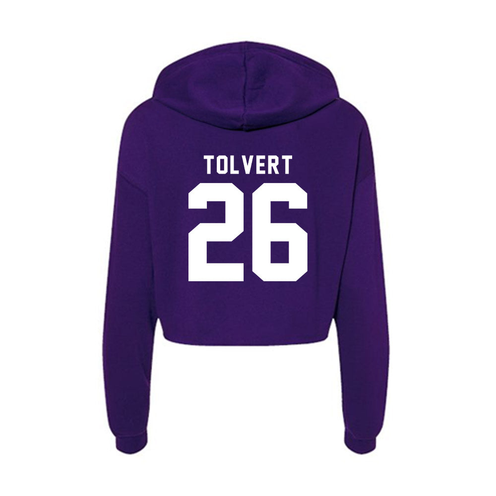 Tarleton State - NCAA Football : Brandon Tolvert - Women's Crop Fleece Hoodie-1