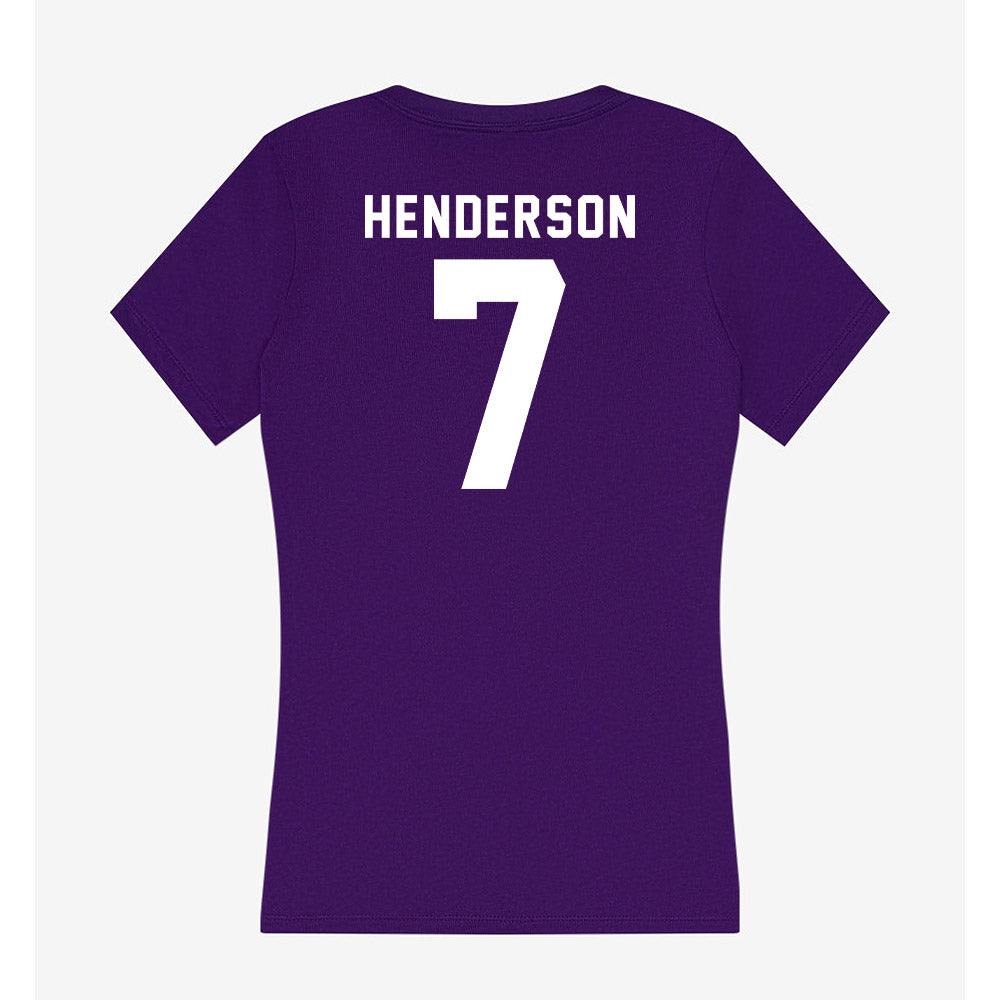 Tarleton State - NCAA Football : Mikey Henderson - Women's V-Neck T-Shirt-1