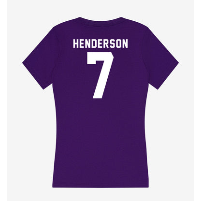 Tarleton State - NCAA Football : Mikey Henderson - Women's V-Neck T-Shirt-1