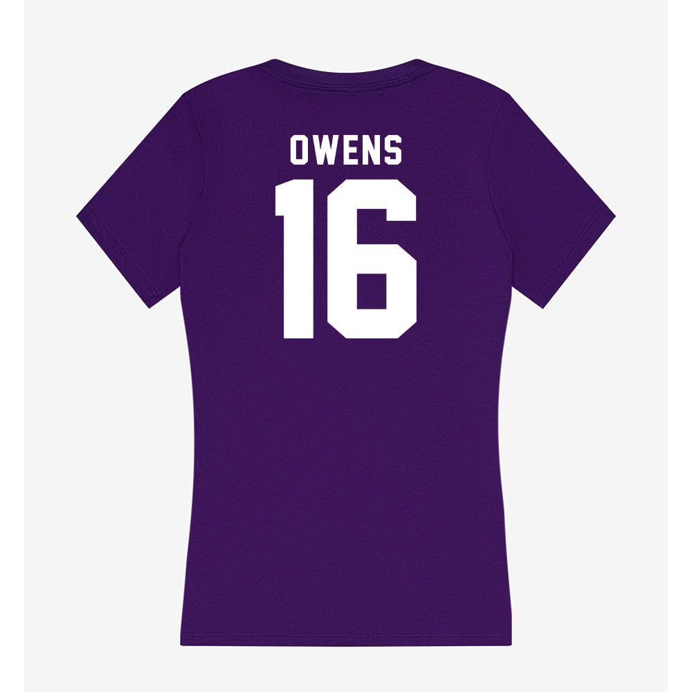 Tarleton State - NCAA Football : AJ Owens - Women's V-Neck T-Shirt-1