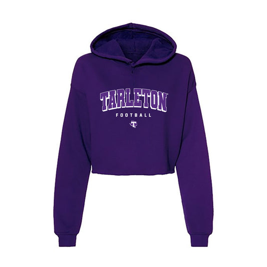 Tarleton State - NCAA Football : Darius Cooper - Women's Crop Fleece Hoodie-0
