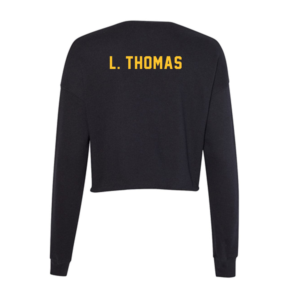 GMU - NCAA Women's Track & Field : Laila Thomas - Women's Cropped Crew Fleece-1