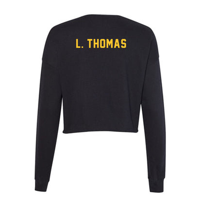 GMU - NCAA Women's Track & Field : Laila Thomas - Women's Cropped Crew Fleece-1