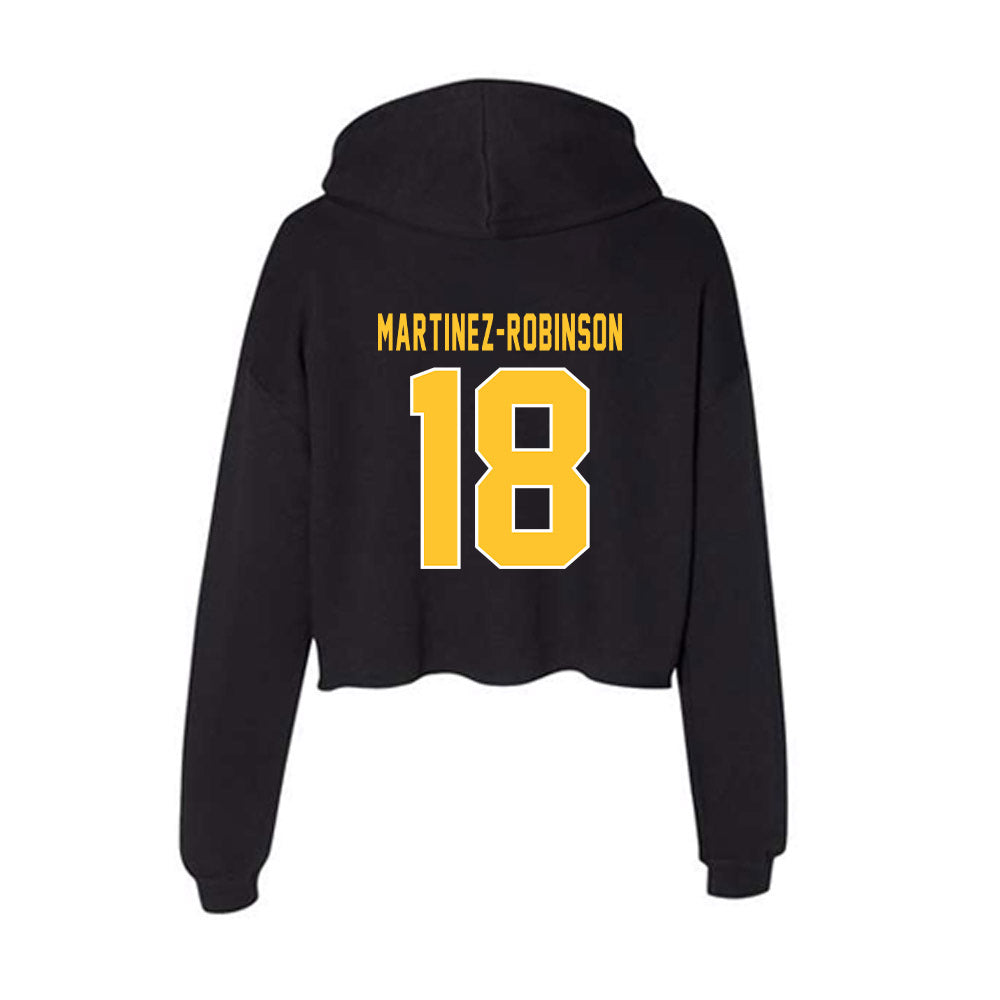 GMU - NCAA Women's Volleyball : Autumn Martinez-Robinson - Women's Crop Fleece Hoodie-1