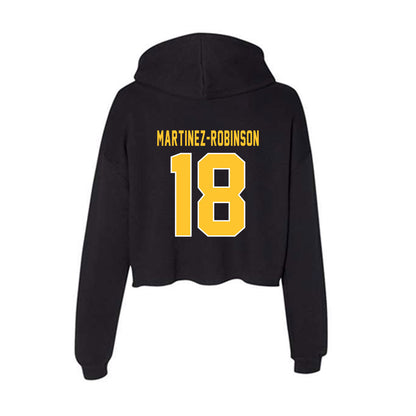 GMU - NCAA Women's Volleyball : Autumn Martinez-Robinson - Women's Crop Fleece Hoodie-1