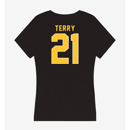 GMU - NCAA Women's Volleyball : Taylor Terry - Women's V-Neck T-Shirt-1