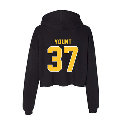 GMU - NCAA Baseball : Britt Yount - Women's Crop Fleece Hoodie-1
