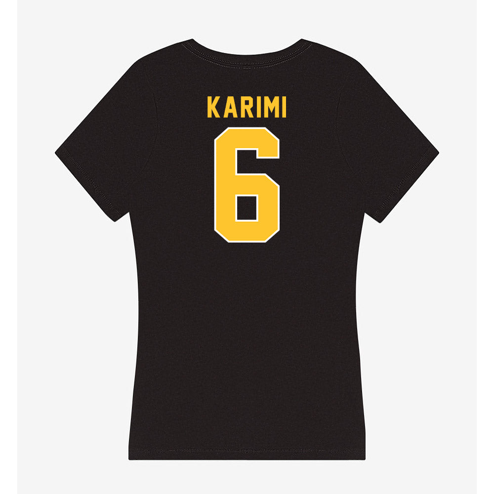 GMU - NCAA Women's Soccer : Eman Karimi - Women's V-Neck T-Shirt-1