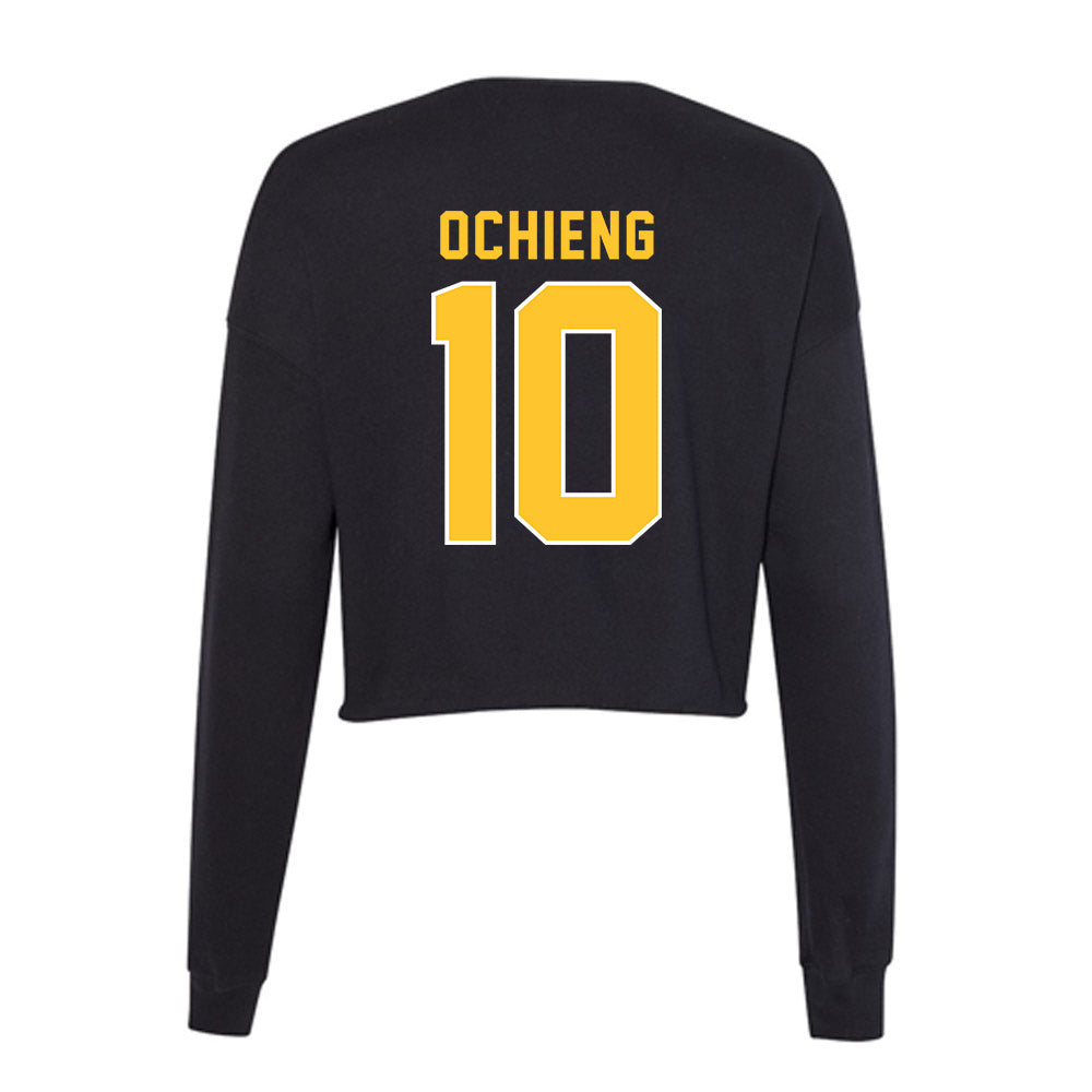 GMU - NCAA Men's Soccer : Nobert Ochieng - Women's Cropped Crew Fleece-1