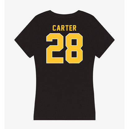 GMU - NCAA Women's Soccer : Kiara Carter - Women's V-Neck T-Shirt-1