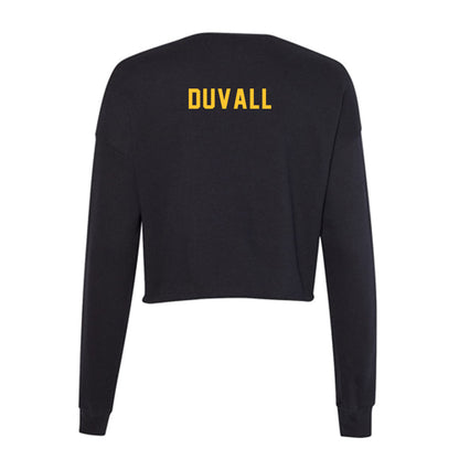 GMU - NCAA Wrestling : Malachi DuVall - Women's Cropped Crew Fleece-1