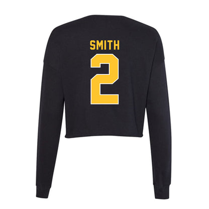 GMU - NCAA Baseball : Jordan Smith - Women's Cropped Crew Fleece-1