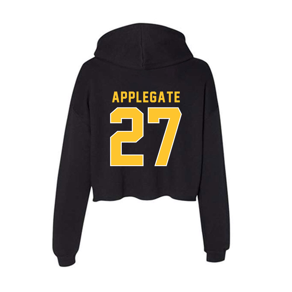 GMU - NCAA Women's Soccer : Keegynn Applegate - Women's Crop Fleece Hoodie-1