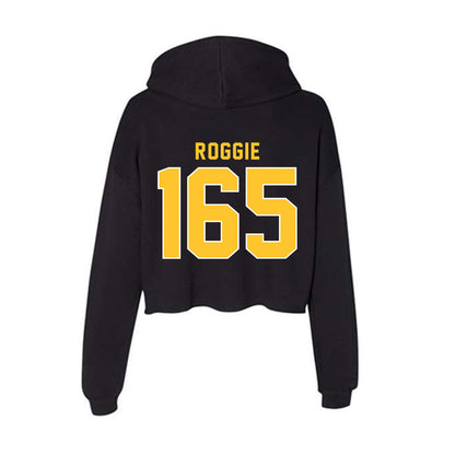 GMU - NCAA Wrestling : Cale Roggie - Women's Crop Fleece Hoodie-1