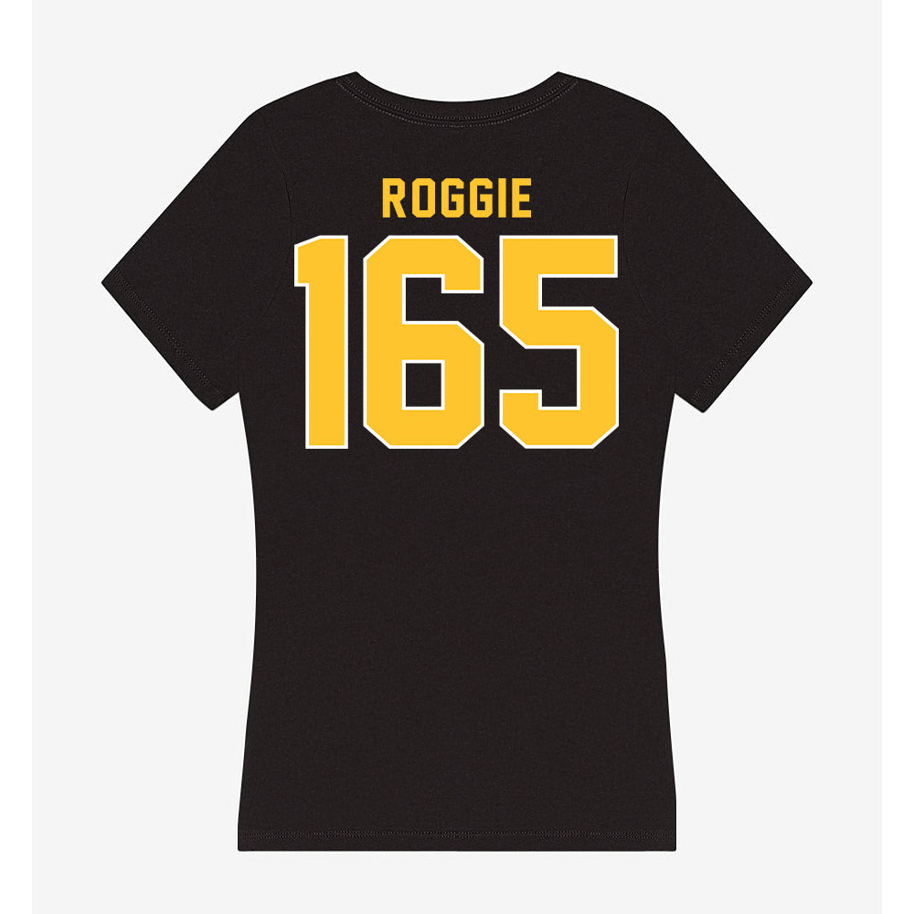 GMU - NCAA Wrestling : Cale Roggie - Women's V-Neck T-Shirt-1