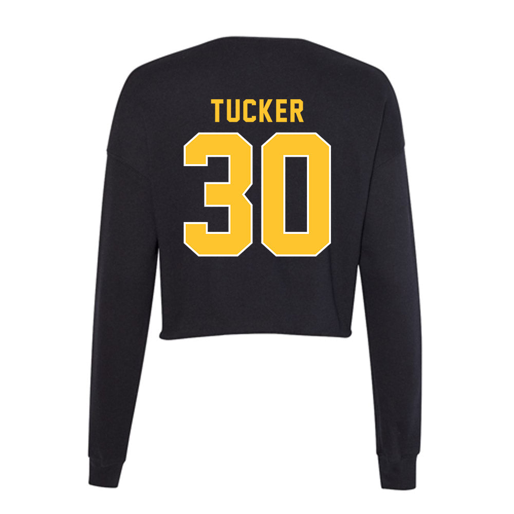 GMU - NCAA Men's Basketball : Chase Tucker - Women's Cropped Crew Fleece-1