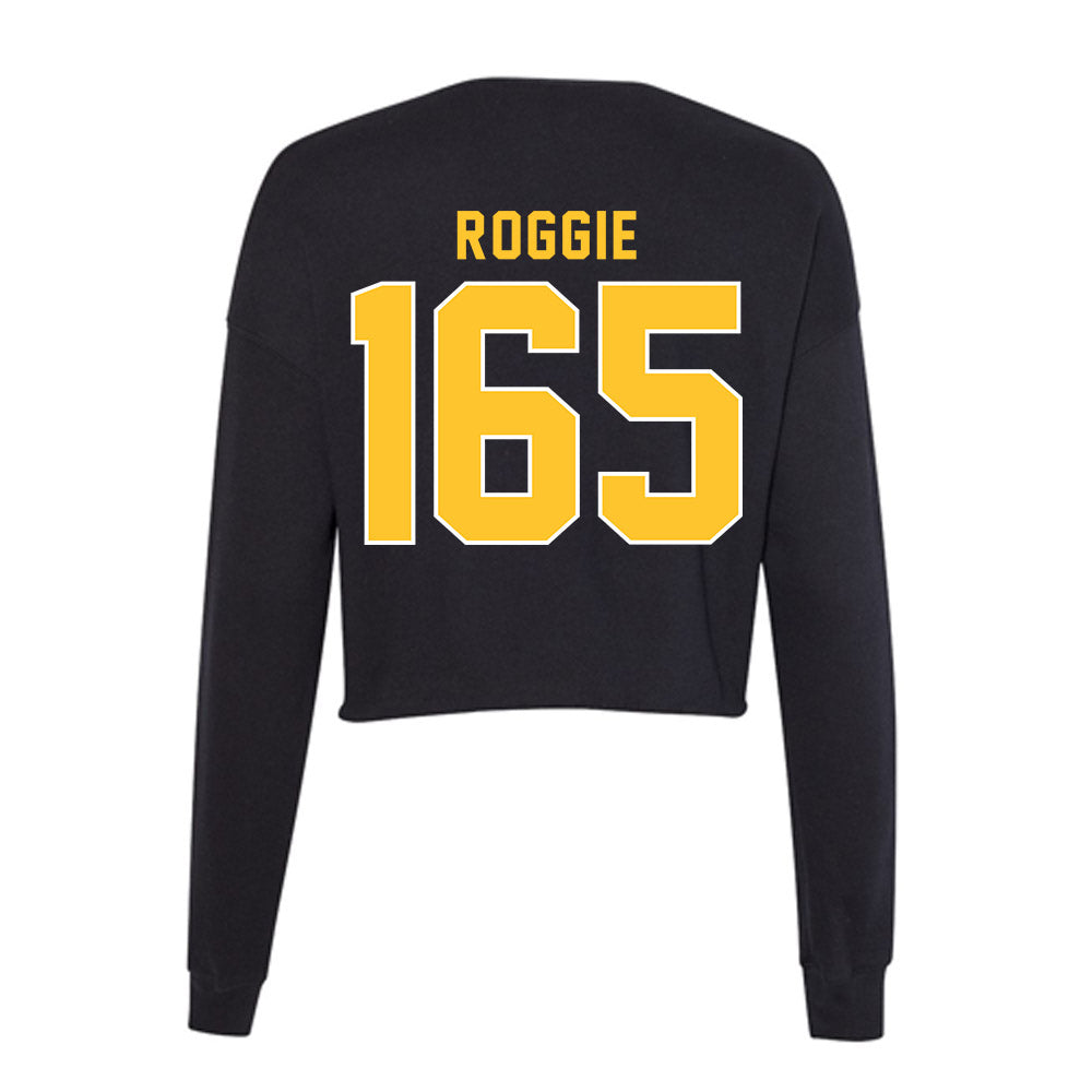 GMU - NCAA Wrestling : Cale Roggie - Women's Cropped Crew Fleece-1