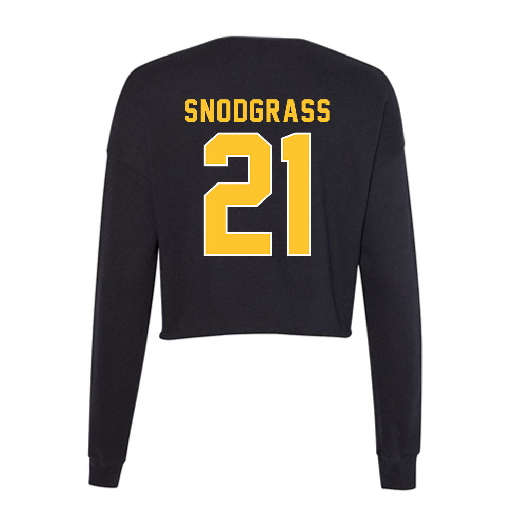 GMU - NCAA Men's Volleyball : Evan Snodgrass - Women's Cropped Crew Fleece-1