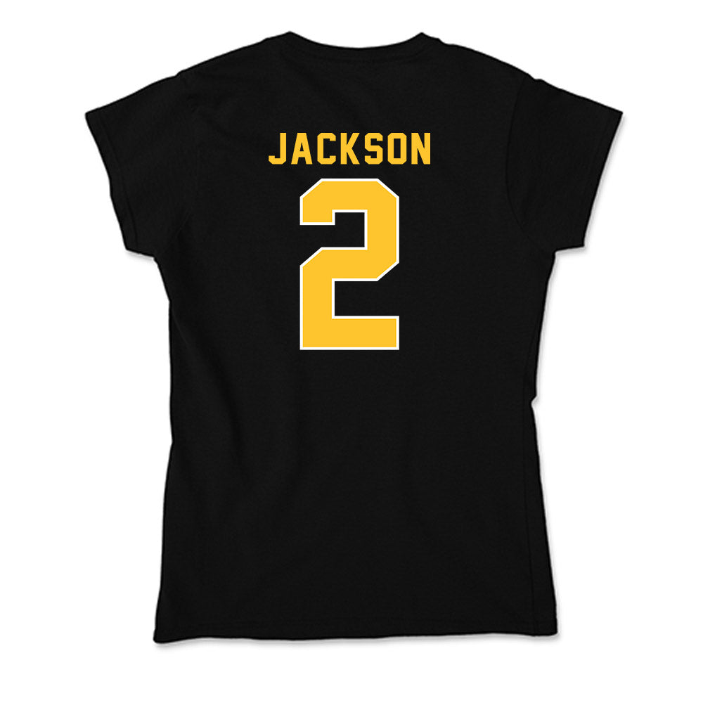 GMU - NCAA Men's Soccer : Elijah Jackson - Soft Style Women’s T-Shirt-1