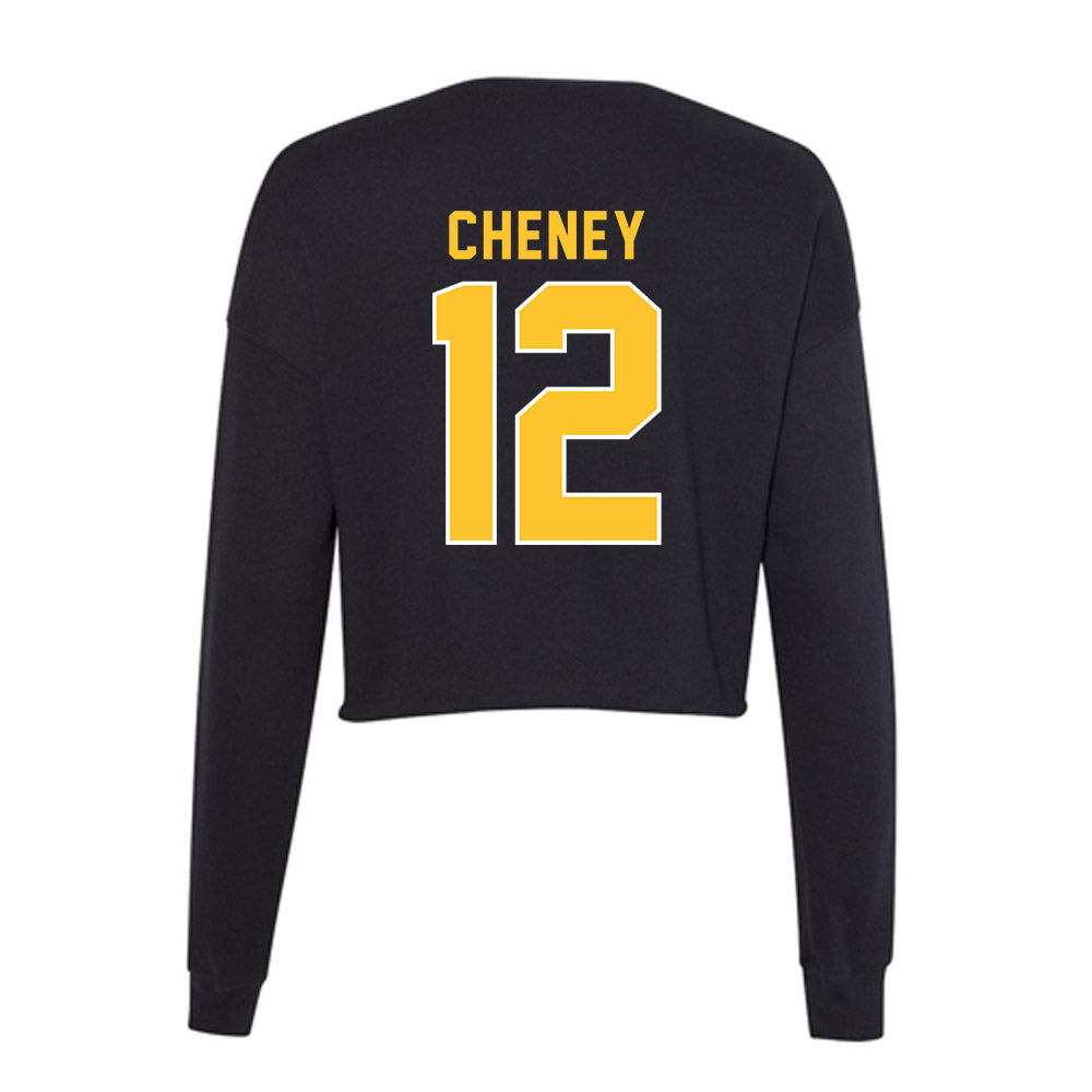 GMU - NCAA Women's Volleyball : Ava Cheney - Women's Cropped Crew Fleece-1