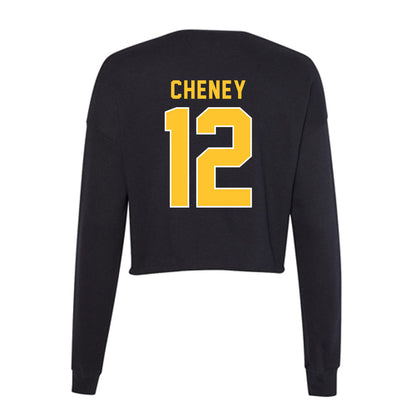 GMU - NCAA Women's Volleyball : Ava Cheney - Women's Cropped Crew Fleece-1