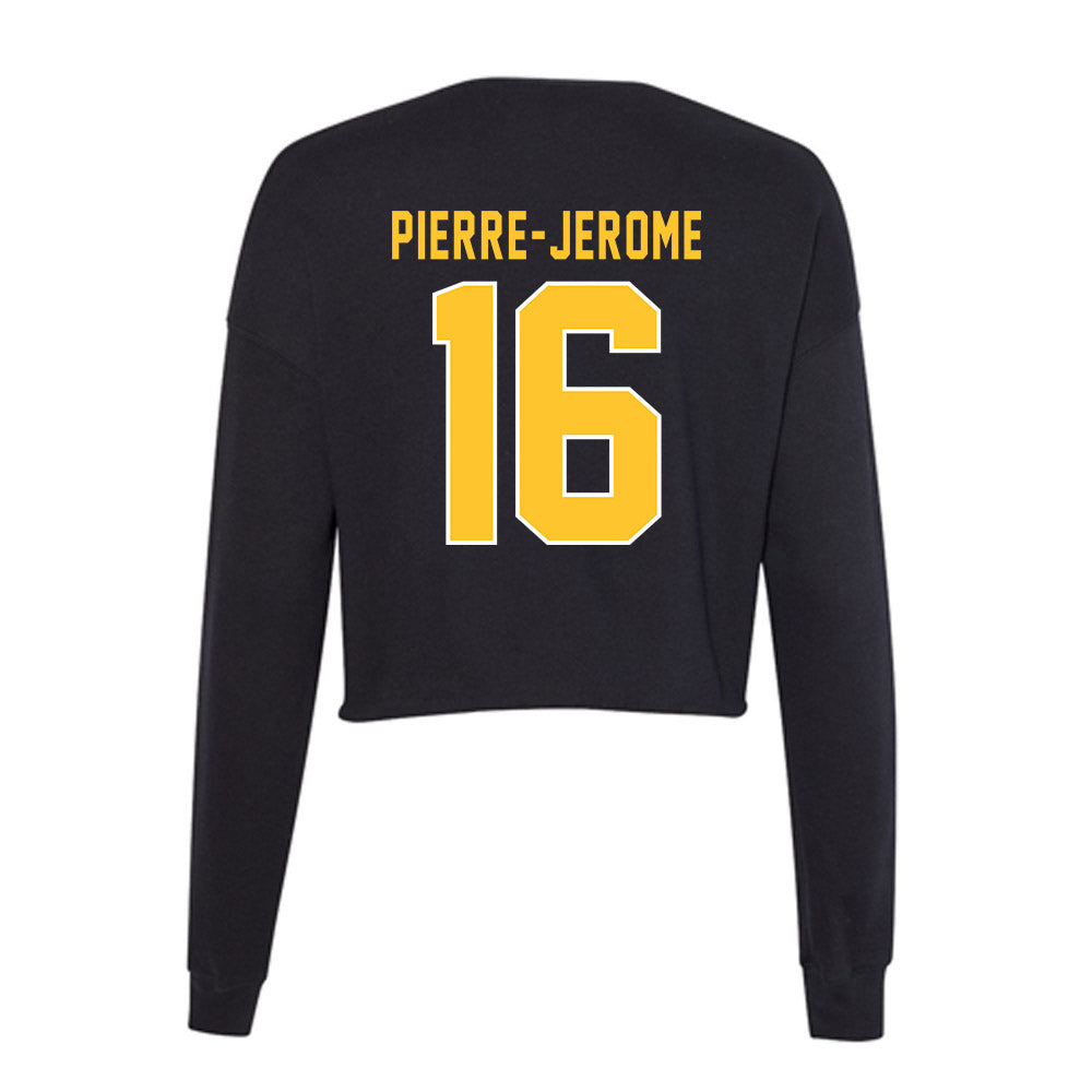 GMU - NCAA Women's Soccer : Milan Pierre-Jerome - Women's Cropped Crew Fleece-1