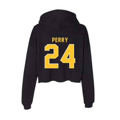 GMU - NCAA Women's Lacrosse : Olivia Perry - Women's Crop Fleece Hoodie-1