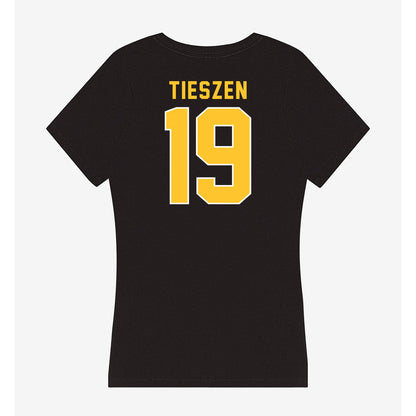 GMU - NCAA Women's Soccer : Dot Tieszen - Women's V-Neck T-Shirt-1