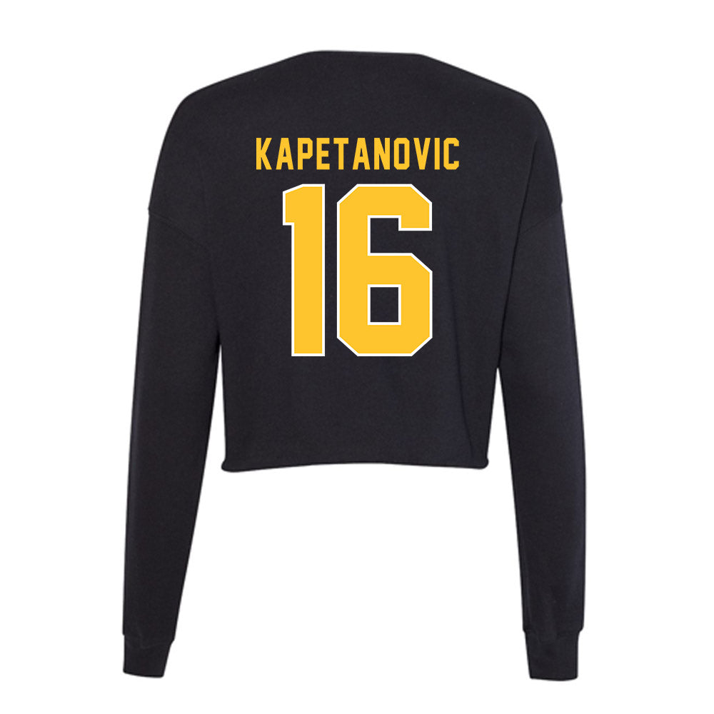 GMU - NCAA Men's Soccer : Alen Kapetanovic - Women's Cropped Crew Fleece-1
