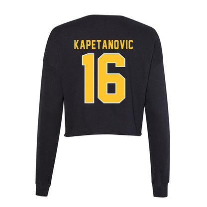 GMU - NCAA Men's Soccer : Alen Kapetanovic - Women's Cropped Crew Fleece-1