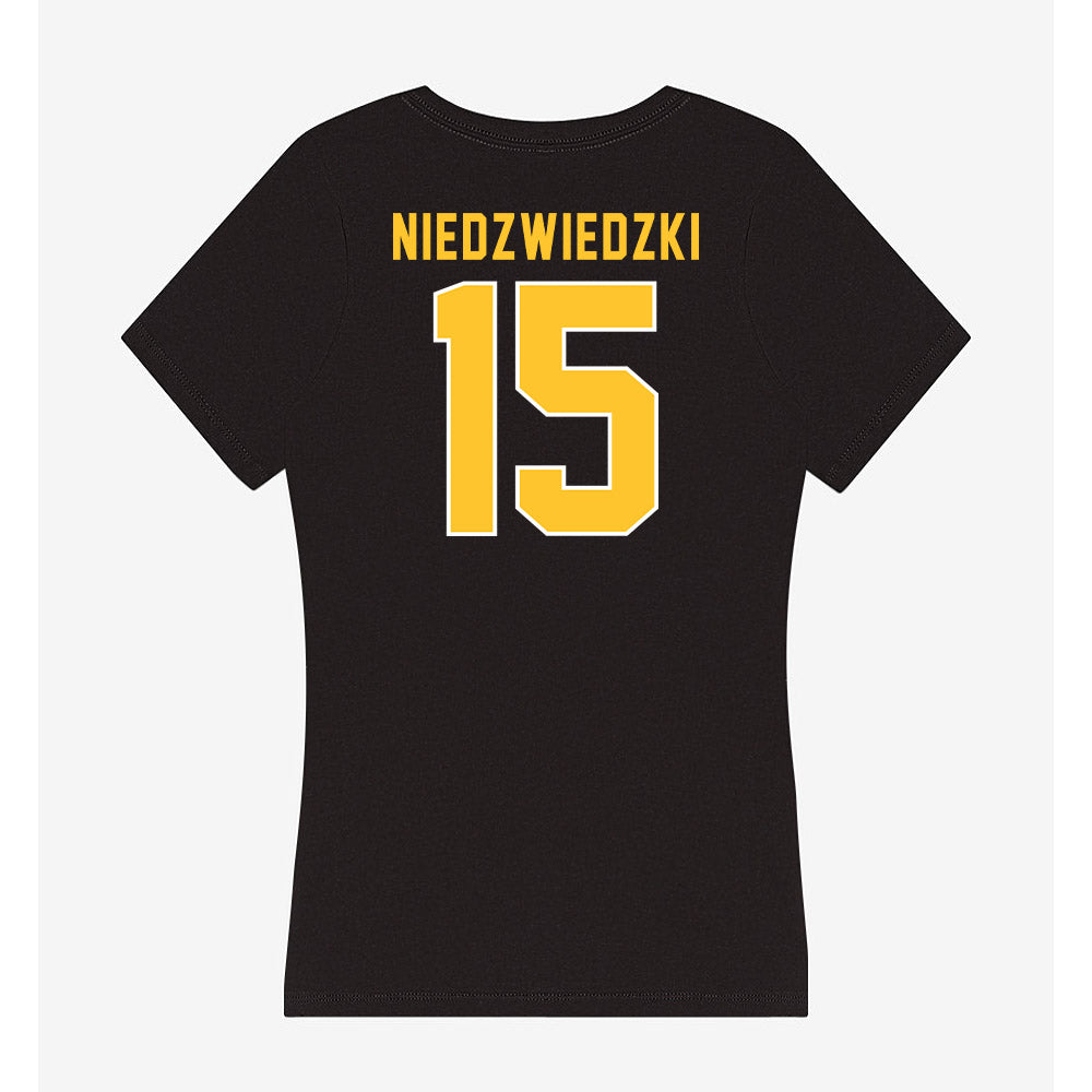 GMU - NCAA Women's Soccer : Tessa Niedzwiedzki - Women's V-Neck T-Shirt-1