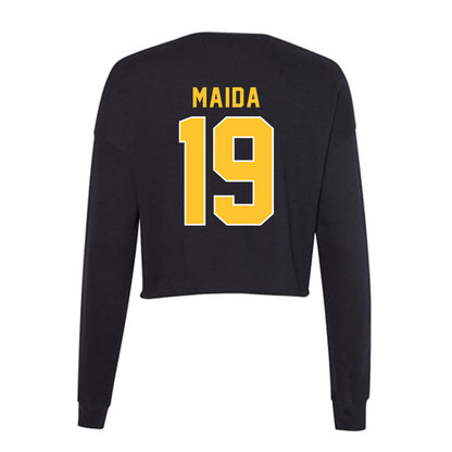 GMU - NCAA Women's Soccer : Kasey Maida - Women's Cropped Crew Fleece-1